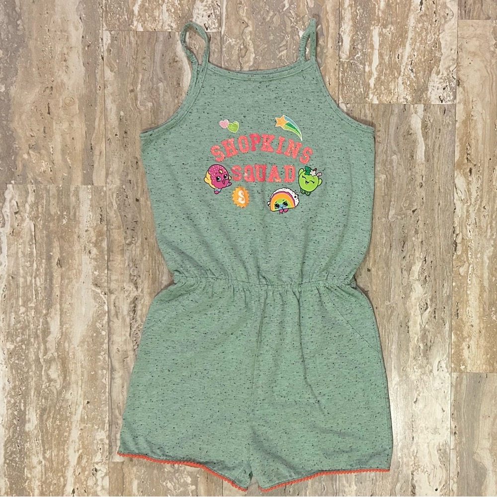 Shopkins Squad Romper Girl’s XL (14-16) Sleeveless Jumpsuit